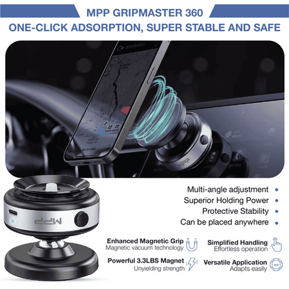 MPP® GripMaster Pro 360 Magnetic Holder New 2024 MPP002